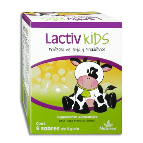 LACTIV KIDS-SOBRES c/6- PROTEINA- DE- SOYA
